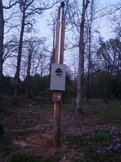 Service pole install